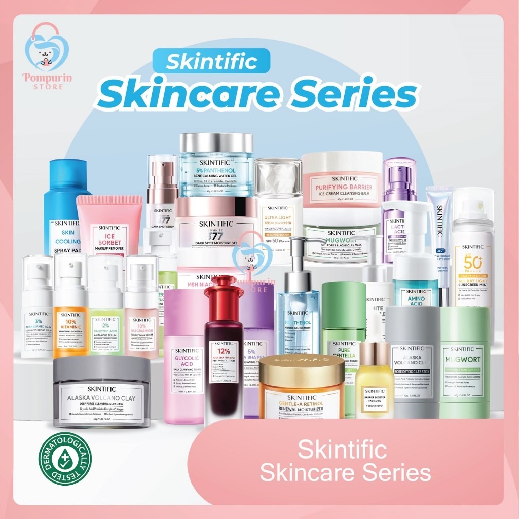 SKINTIFIC Skincare Series - Moisturizer/AHA BHA Toner/Niacinamide Serum/Retinol Salicylic Acid/Clay 