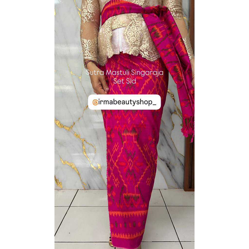 Ready Sutra Mastuli Singaraja Set Slendang