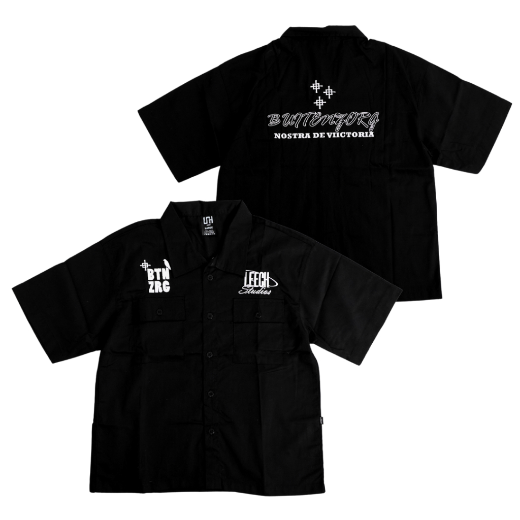 Workshirt | Buitenzorg Black | Kemeja | Leech.co