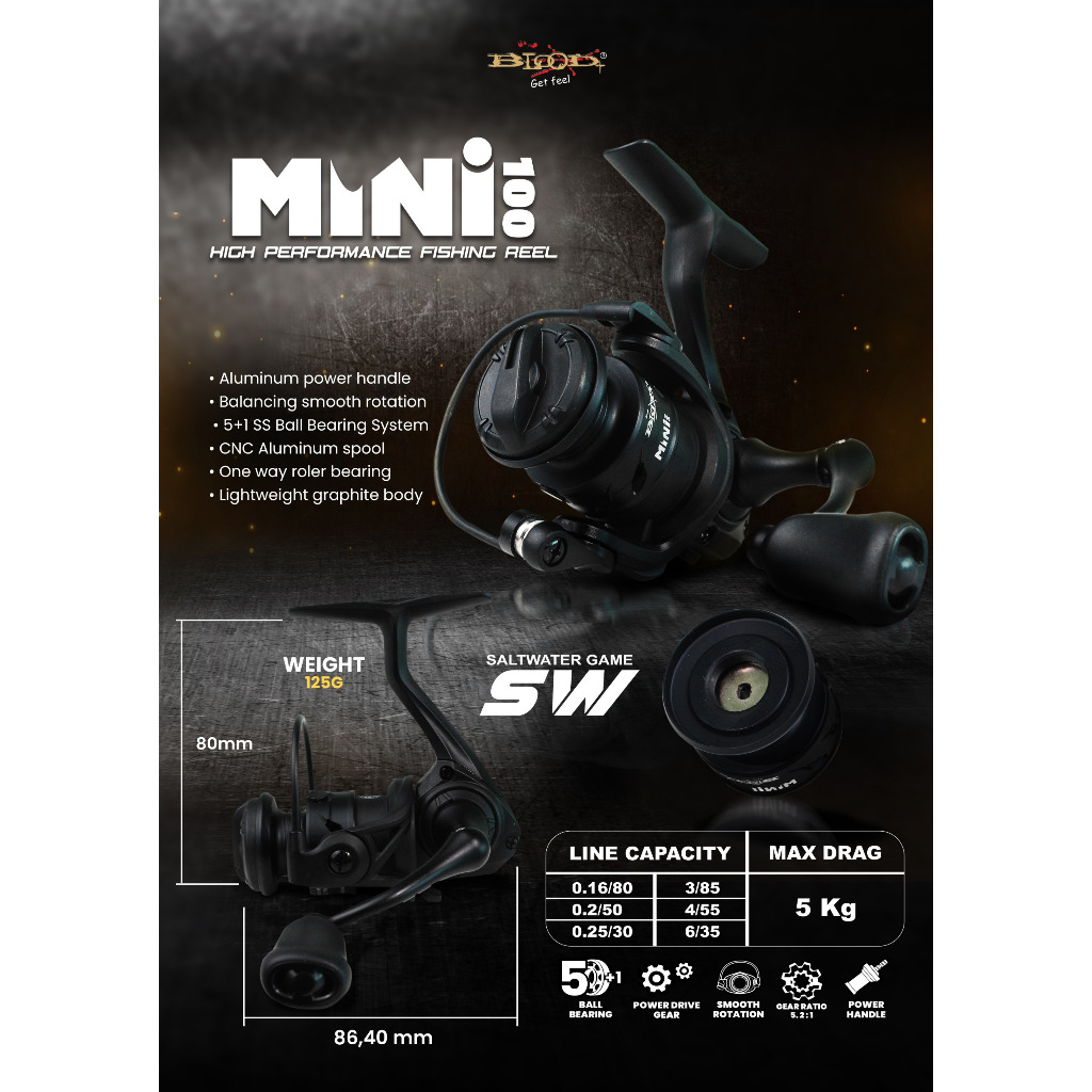 Reel Pancing Mini SW 100 Power Handle