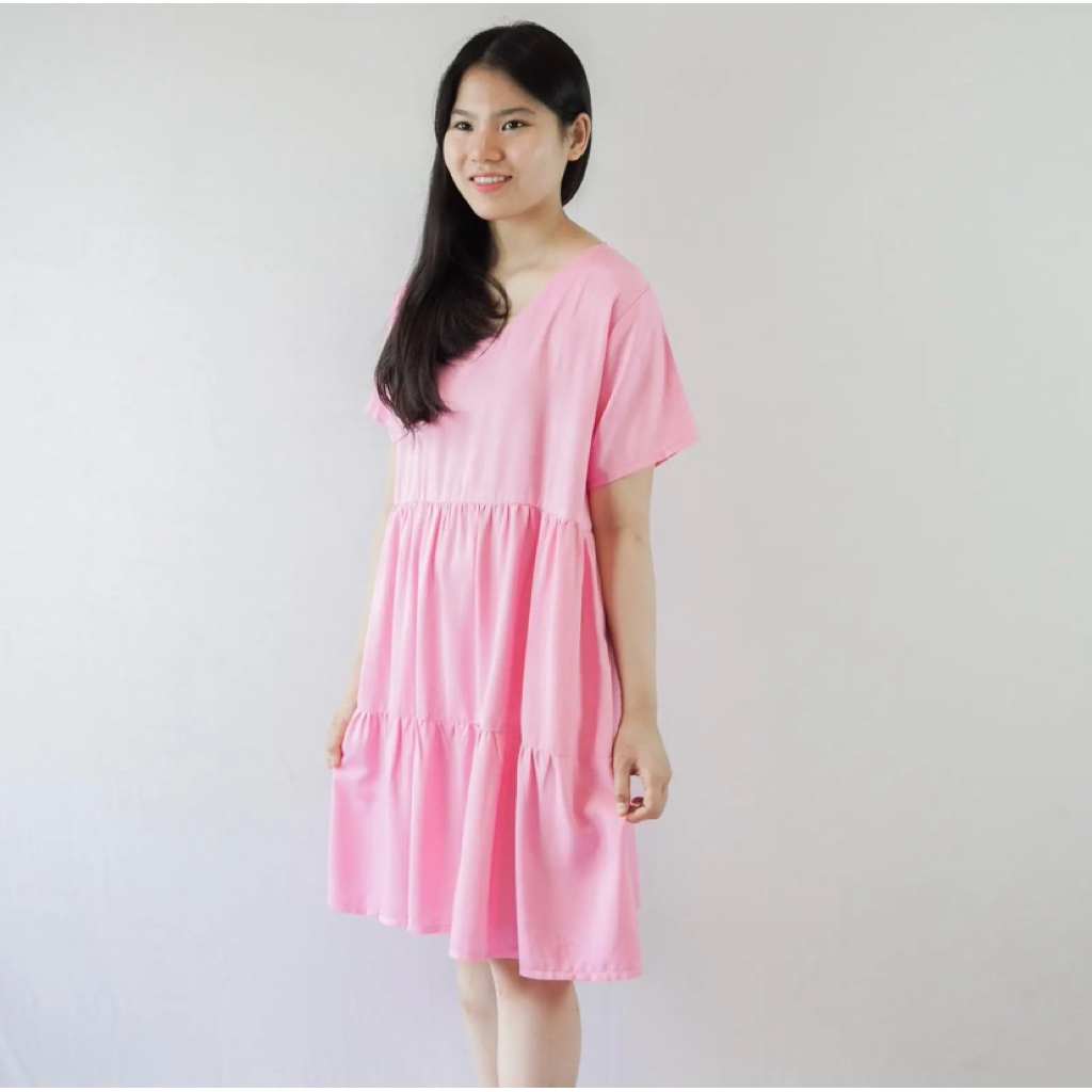 Daster Wanita Baju Rumah Wanita Loungewear Rayon Allsize Premium - Preloved