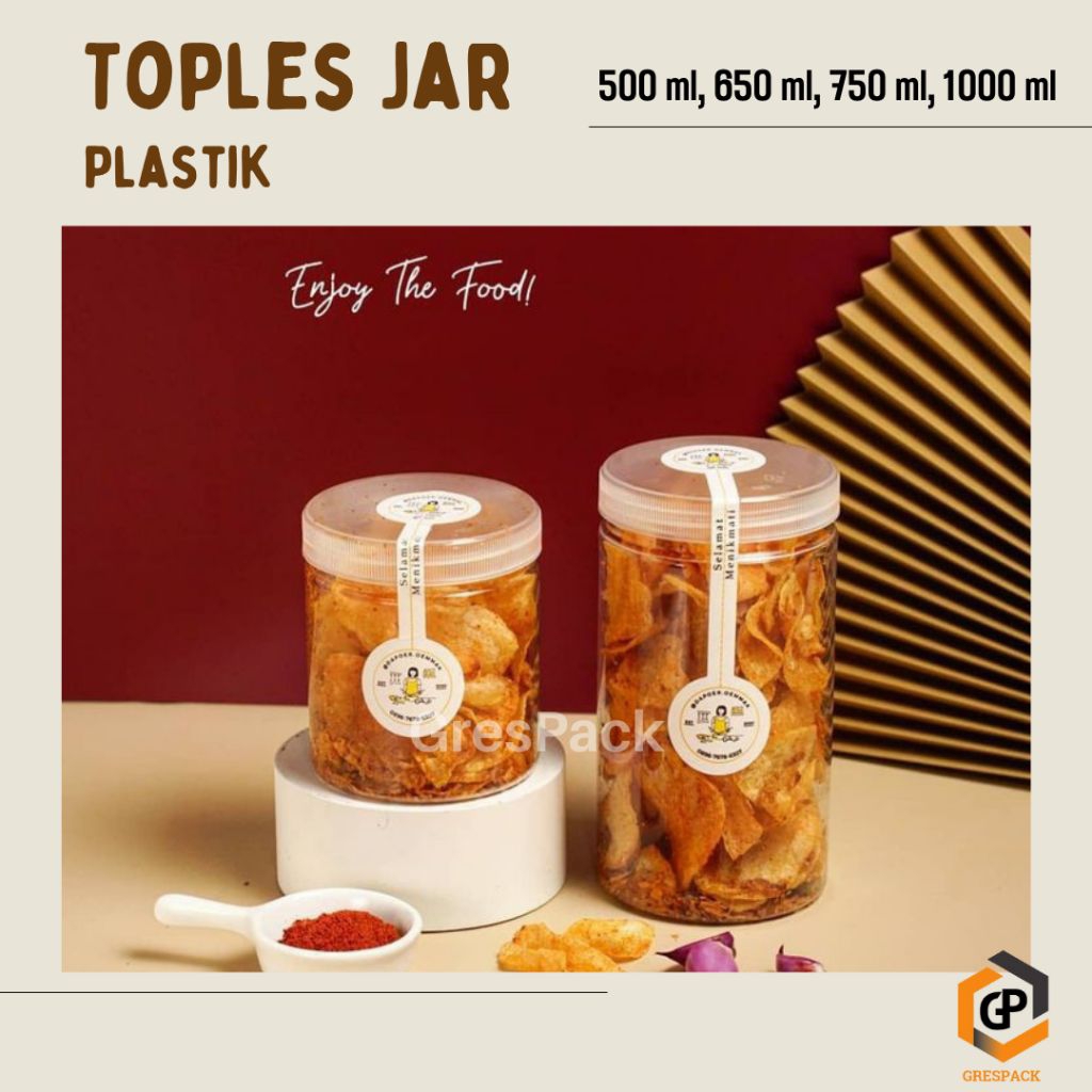 Toples Jar Plastik/Toples Silinder/Toples Tabung