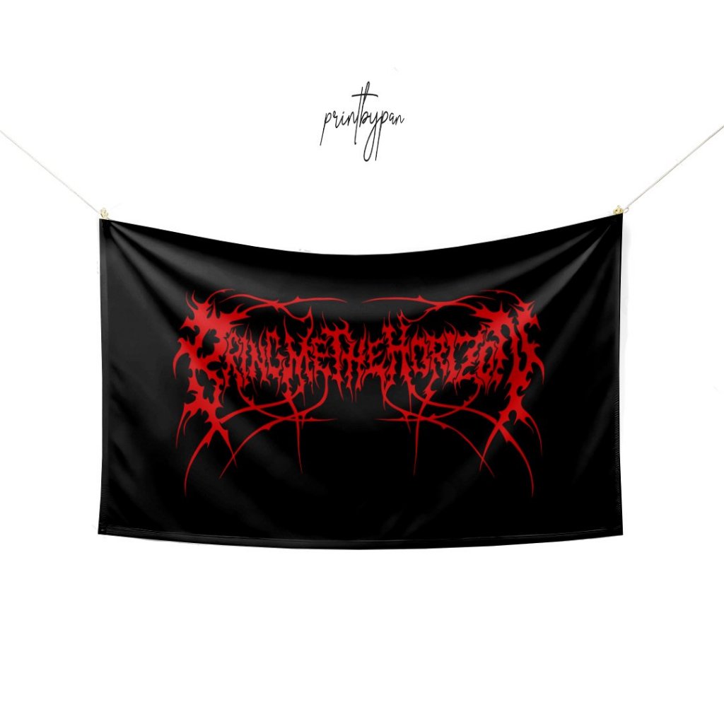 Bendera BMTH Bring Me The Horizon | Flag Band Metal Rock Punk Poster Kain | Dekorasi Kamar Tidur Stu