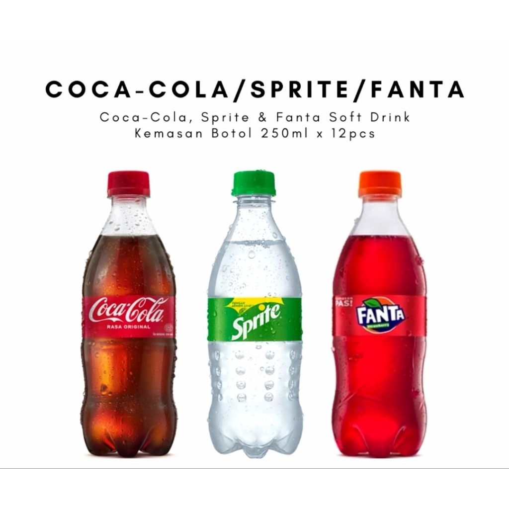 Coca cola / Fanta / Sprite Botol Mini 250ml 1 Pack