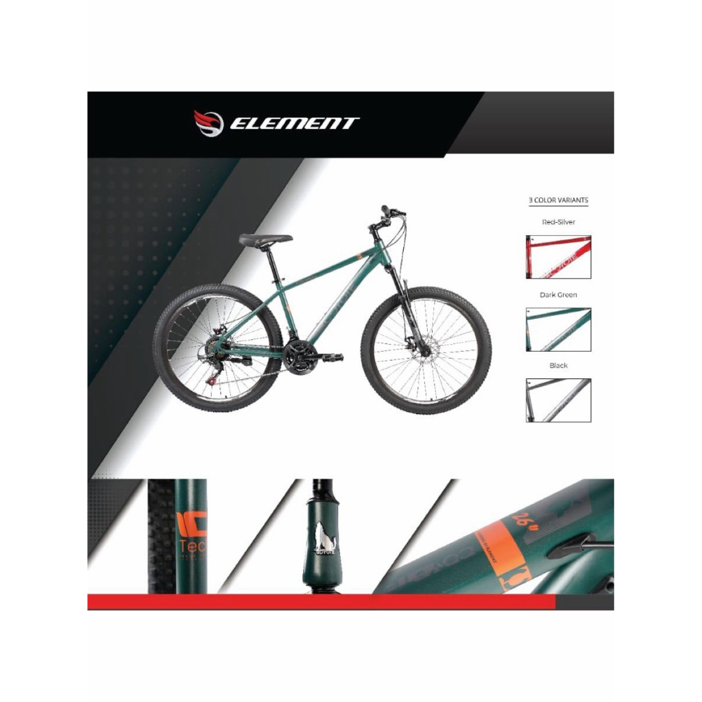 Element MTB Coyote 26” Sepeda Gunung Dewasa Mountain Bike