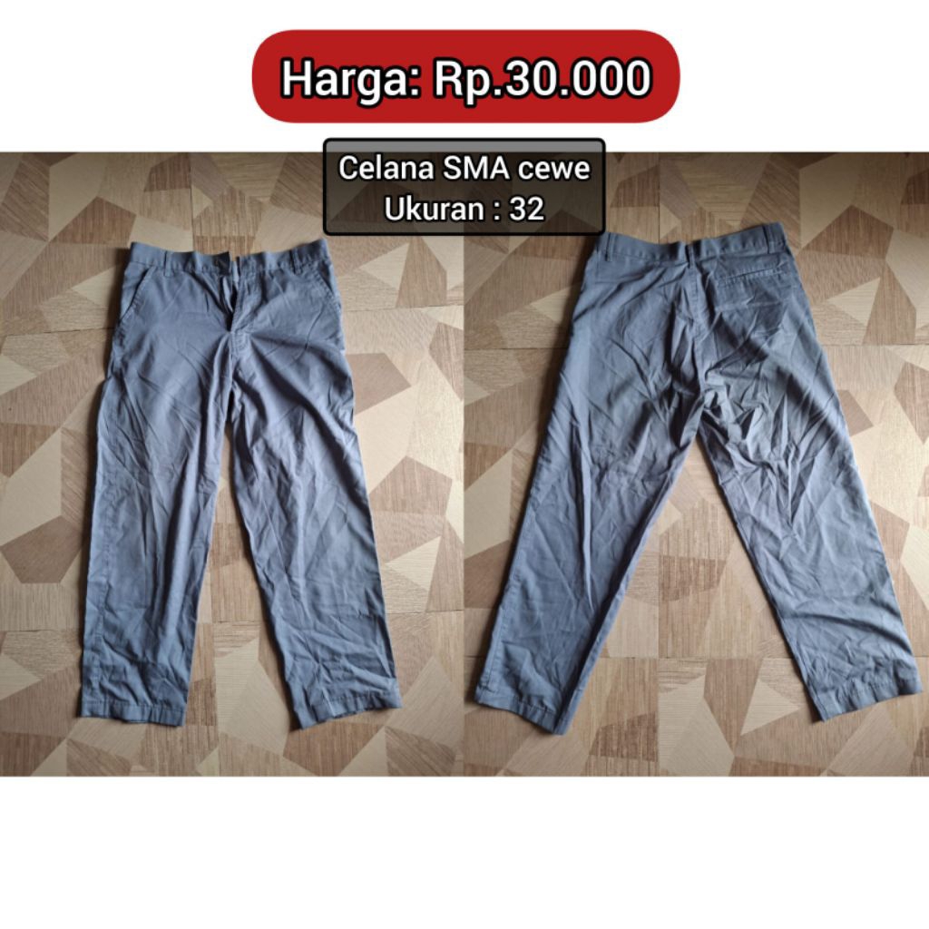 [Preloved] Celana Sekolah SMA dan SD