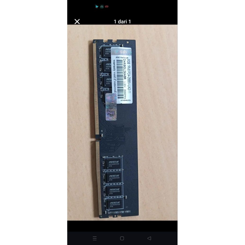 ram vgen ddr4 8GB