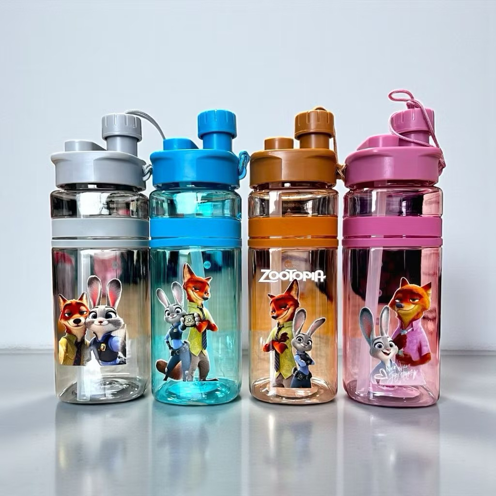 Botol Minum Karakter Zootopia BPA Free / Tumbler Anak Dewasa Karakter Lucu / Botol Minum Warna Cewek