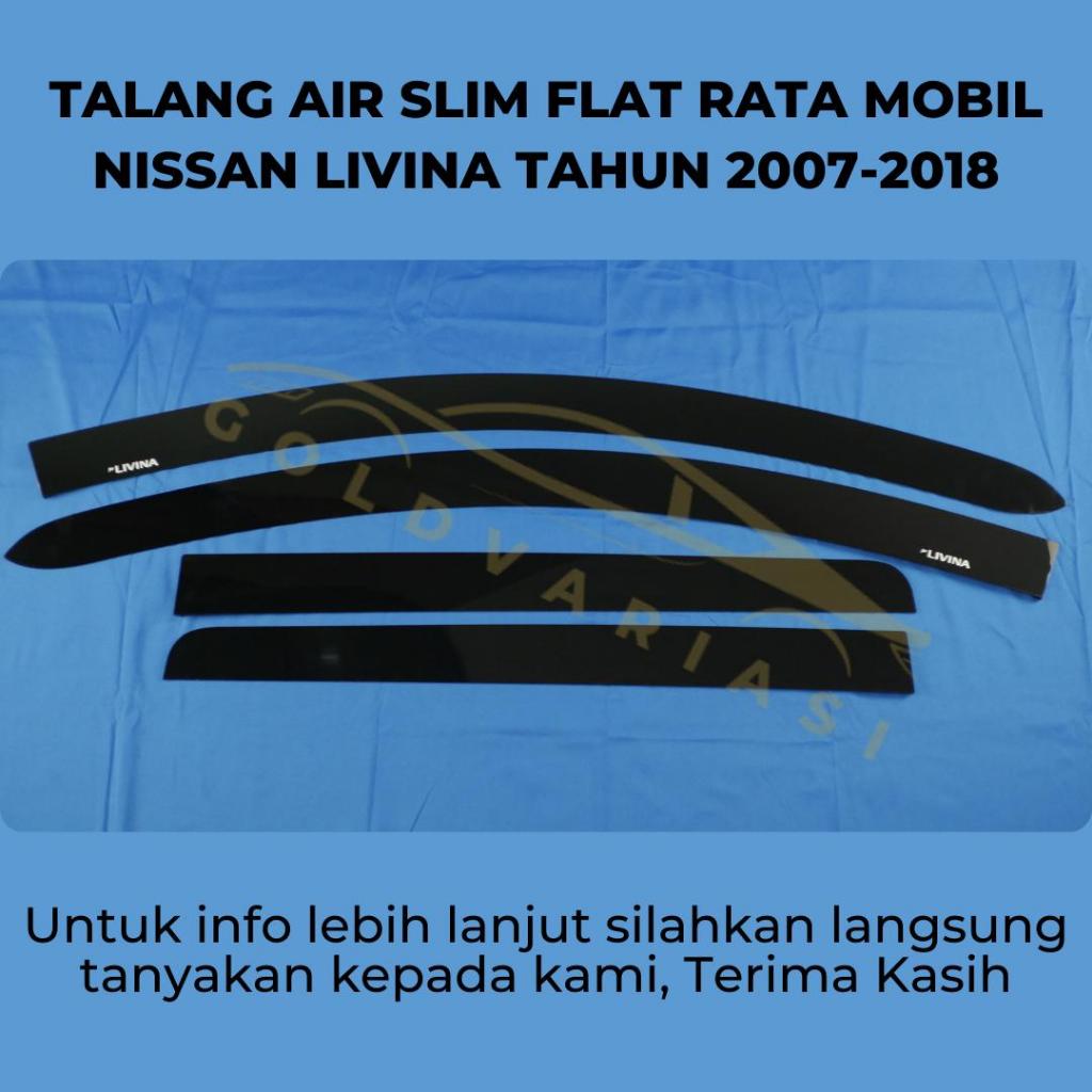 Talang Air Slim Flat Rata Mobil Nissan Grand Livina 2007 2008 2009 2010 2011 2012 2013 2014 2015 201