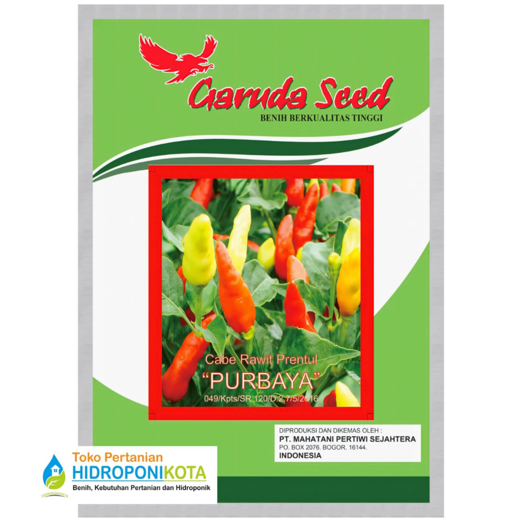 GS - Benih Cabe Rawit Prentul Purbaya/Pendekar Isi 10 gram - Merk Garuda Seed
