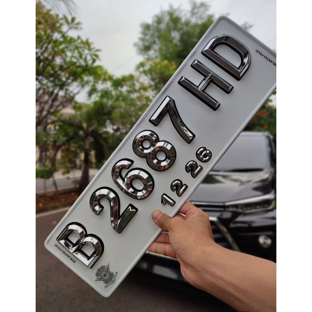 VARIASI PLAT NOMOR MOBIL HURUF TIMBUL