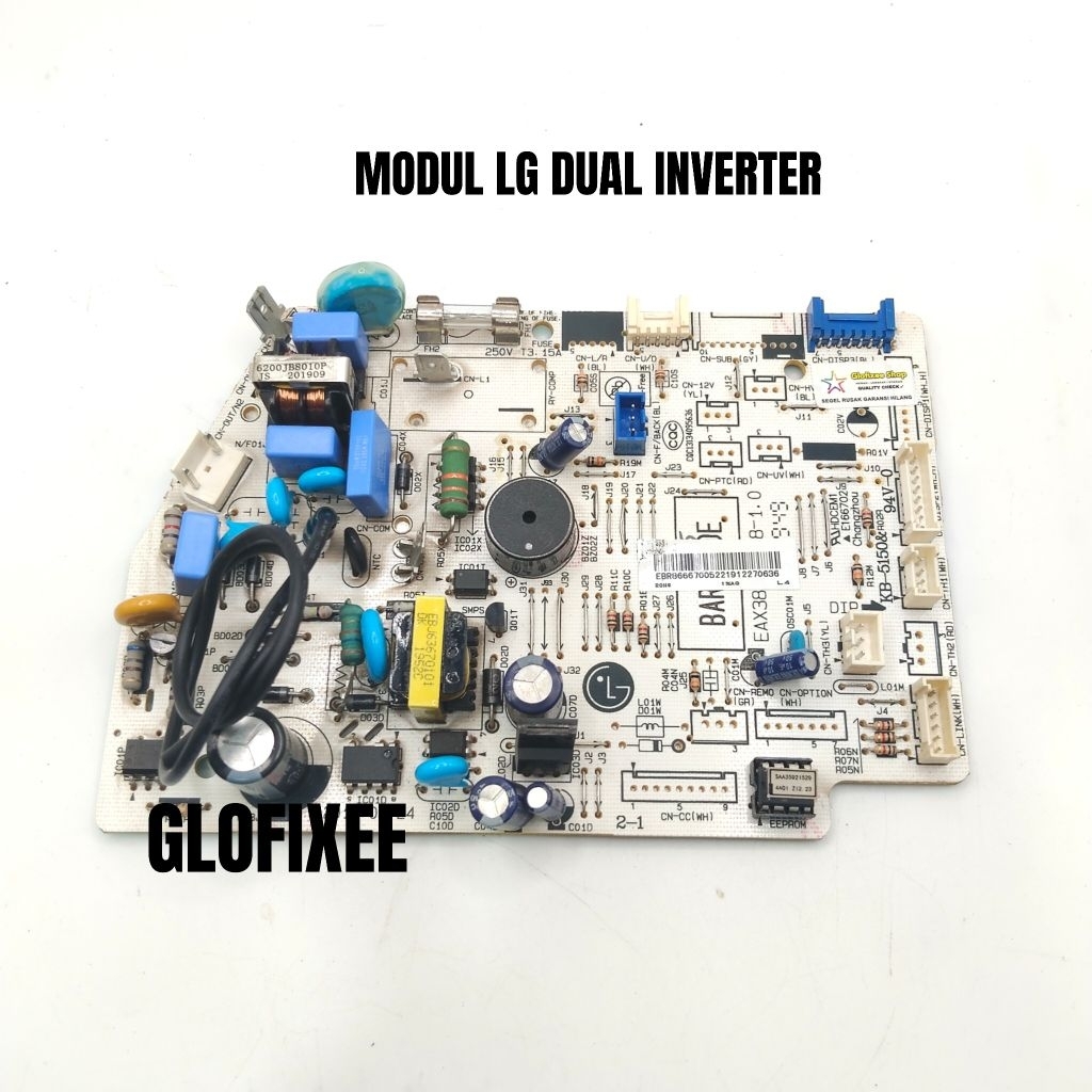 MODUL PCB INDOOR AC LG DUAL INVERTER SMART INVERTER PUTIH