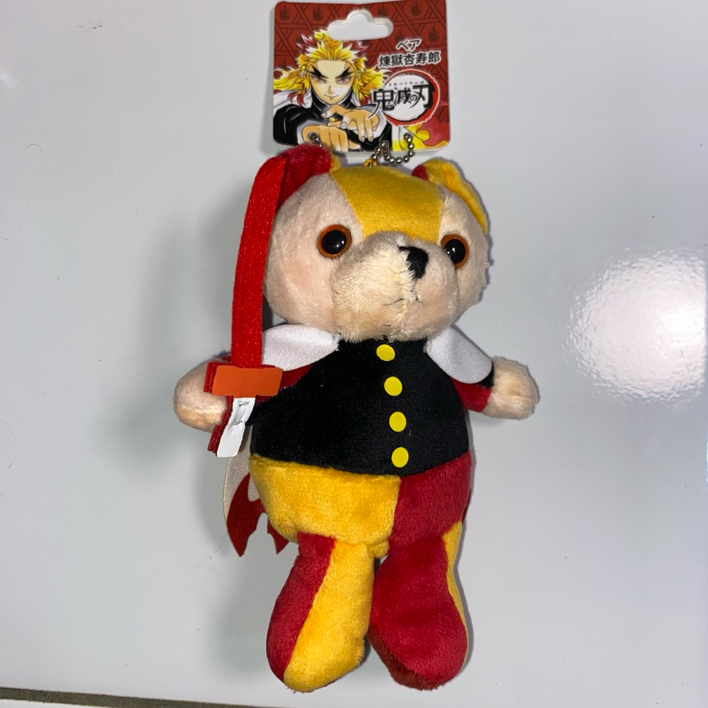 Kimetsu no Yaiba Demon Slayer Bear Plush Doll Mascot Kyojuro Rengoku DS Kimetsu no Yaiba Rengoku Dol