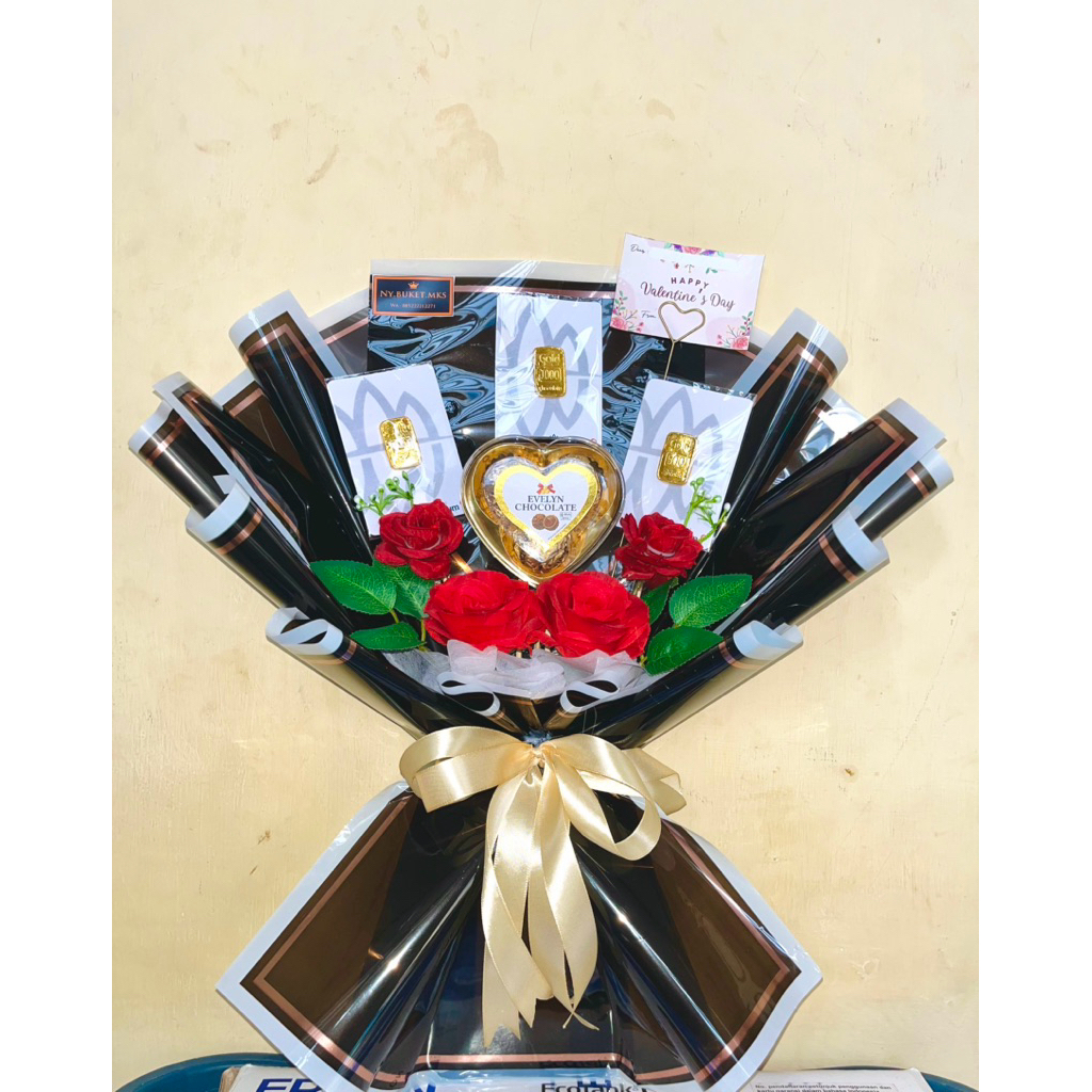 buket valentine makassar murah / buket makassar