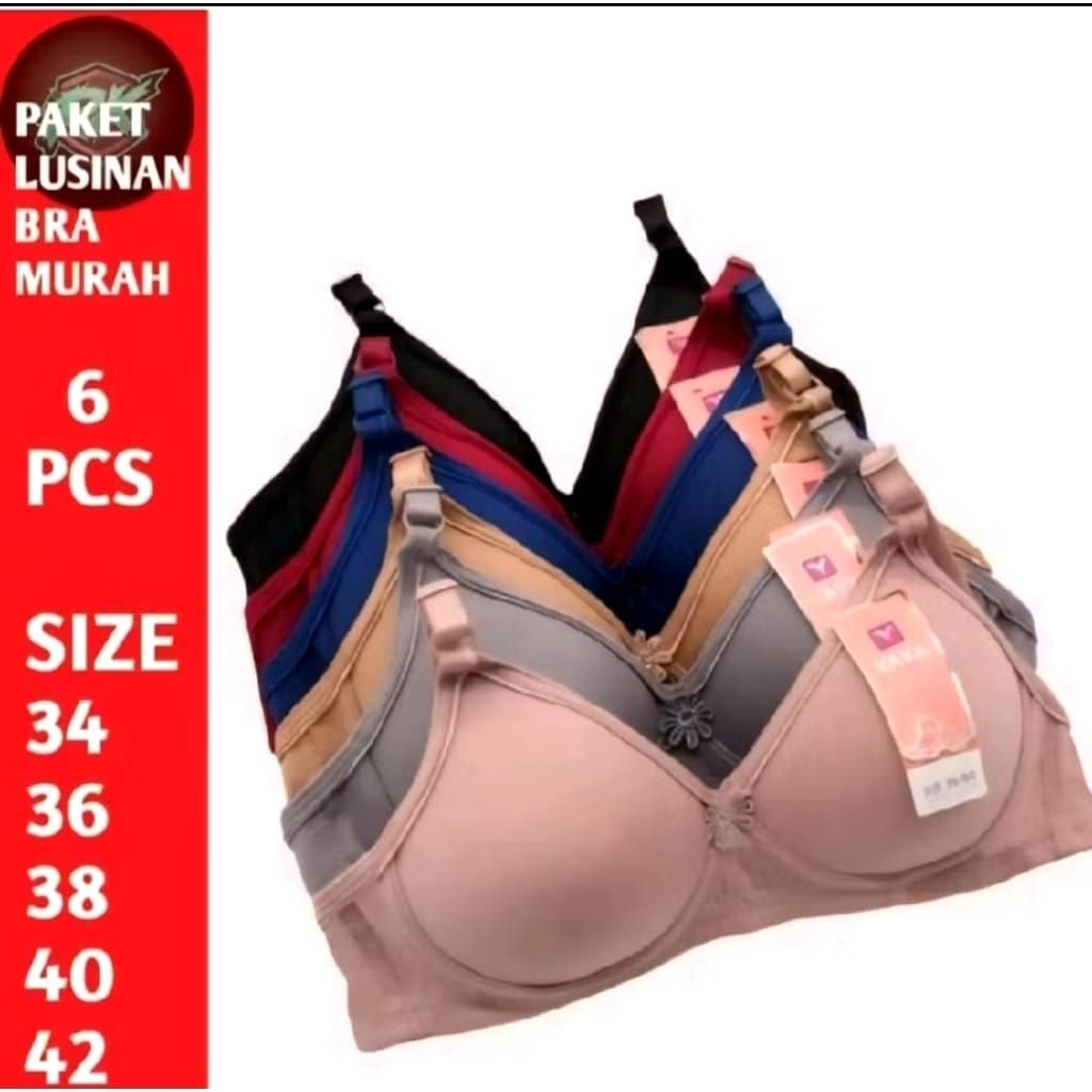 bh lusinan grosir 12 PCS murah//bh pakaian dalam wanita//bra wanita dewasa tanpa kawat termurah..