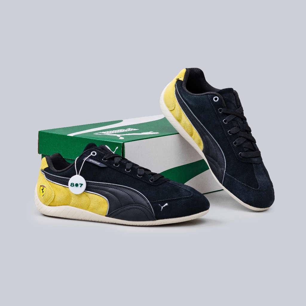 Puma Speedcat OG Ferrari Black Speed Yellow