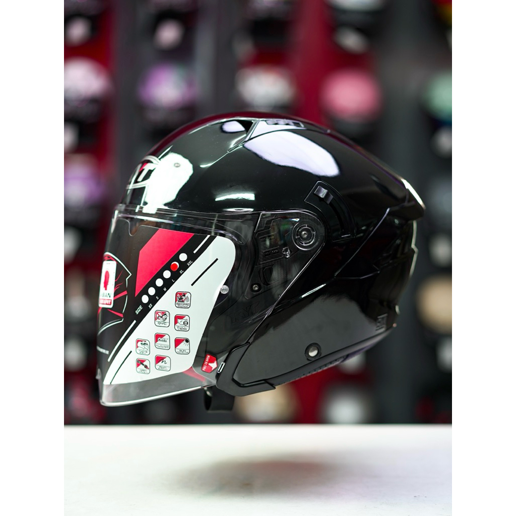 KYT NFJ Solid/Polos (Black,White,dll)