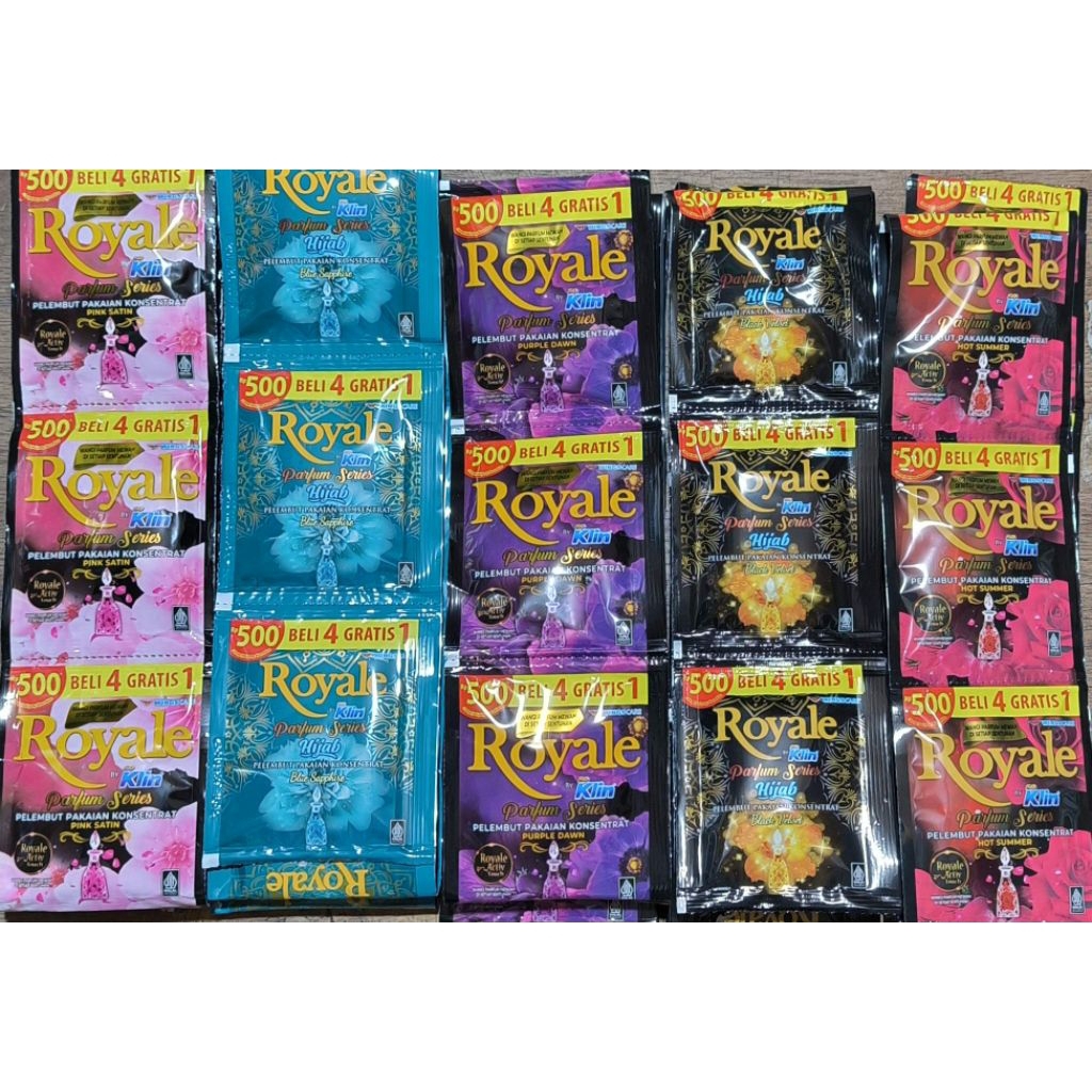 Royale parfum series renceng 15 sachet. pengharum pakaian royal
