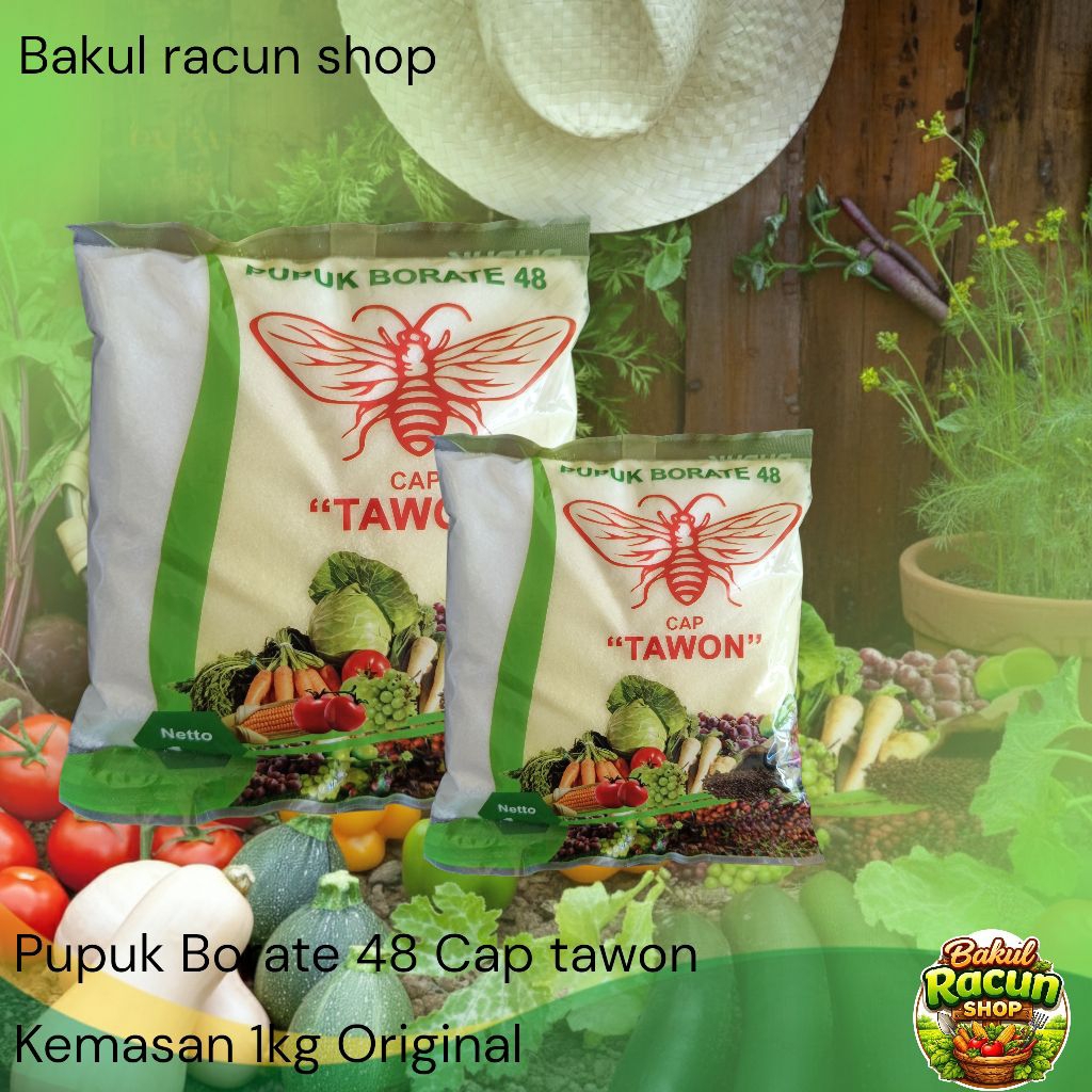 Pupuk Borate 48 cap tawon - Pupuk Mikro dengan Boron 48% Untuk Segala  Jenis Tanaman