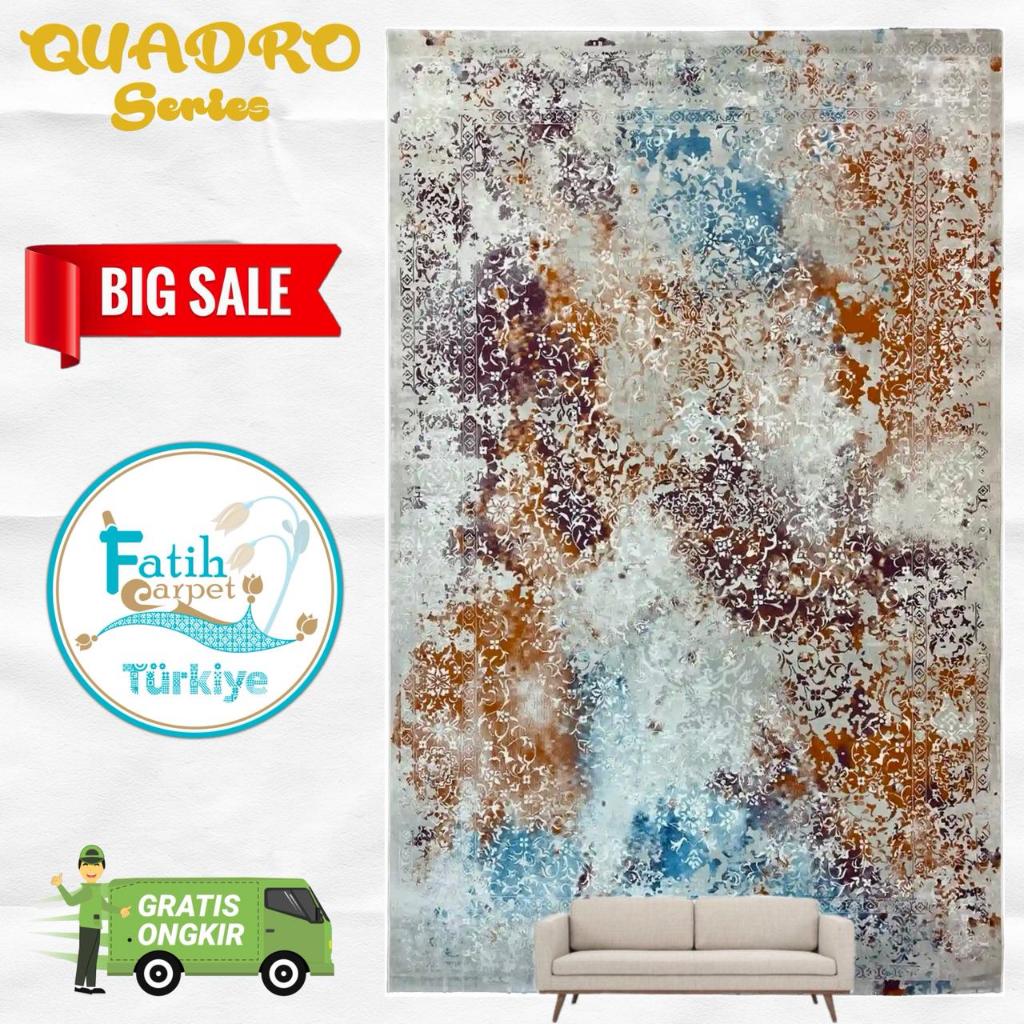 Karpet Minimalis Quadro Import Turki - 7894A