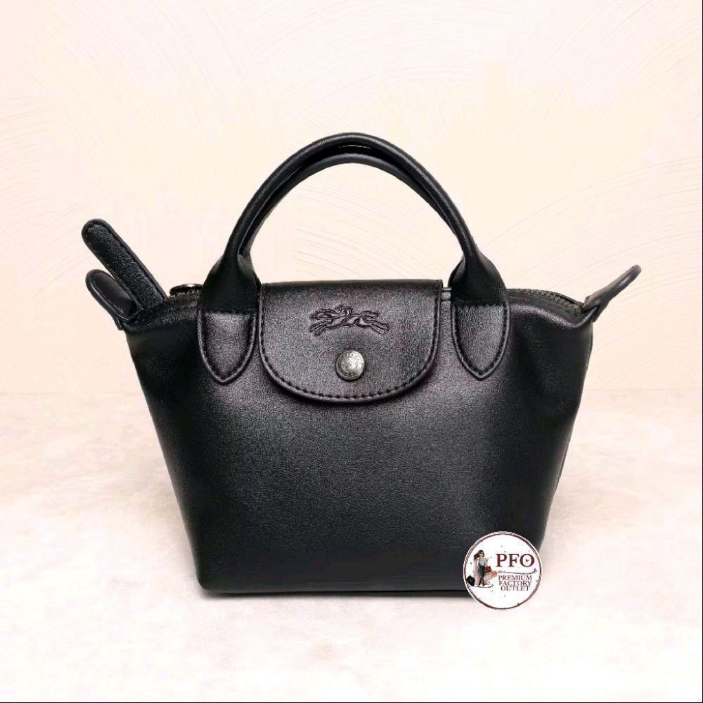READY STOCK TAS LGP L1500987001 Le Pliage Small Tote Cuir Full Leather Crossbody