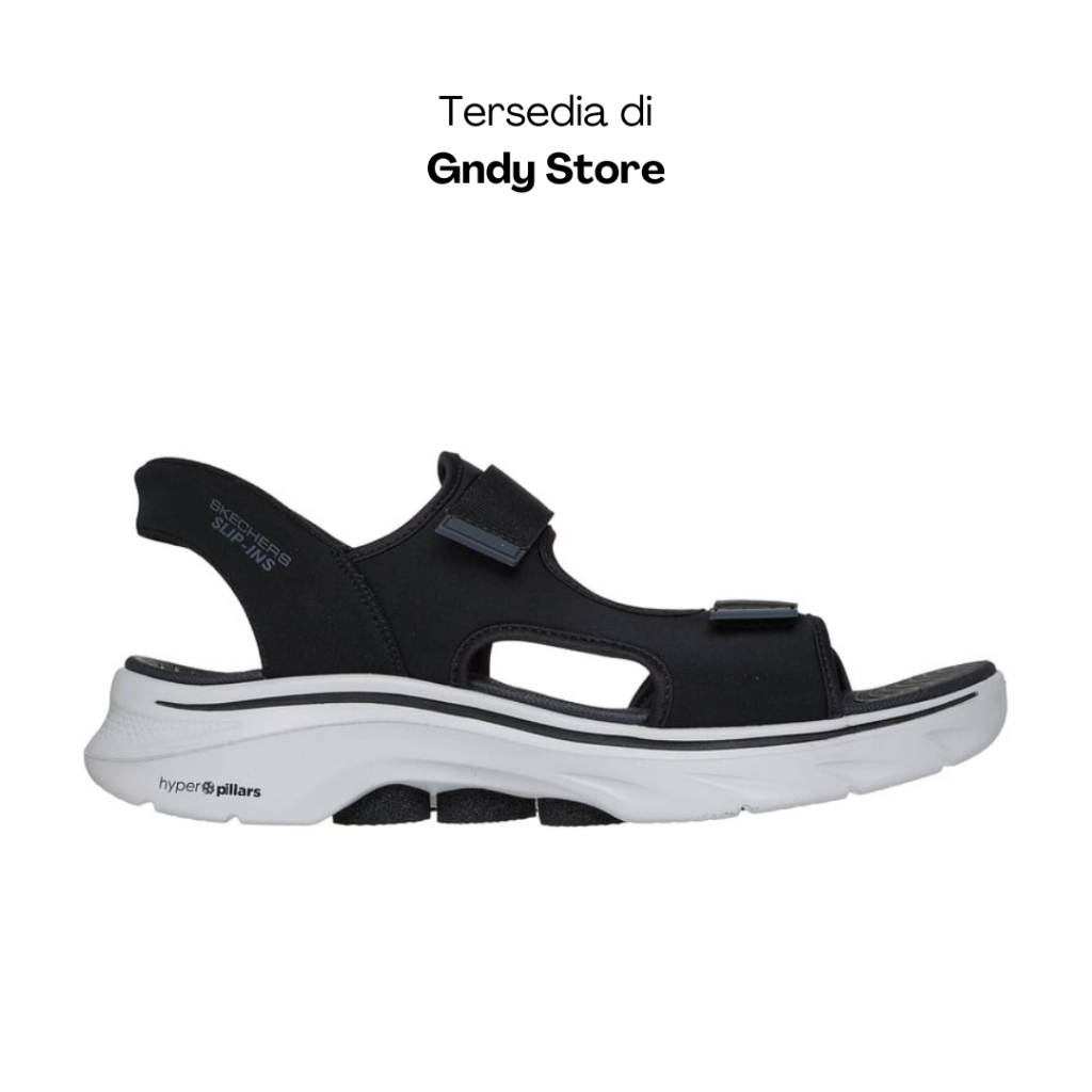 Sepatu Sandal Pria Skechers Go Walk 7 229297/BKGY Black Grey Men