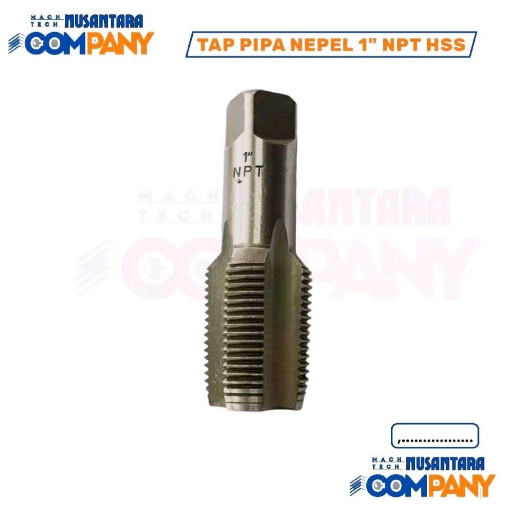 Tap pipa nepel drat 1" NPT bukan BSPT jumlah 4 mata drat tap pipa tap inch