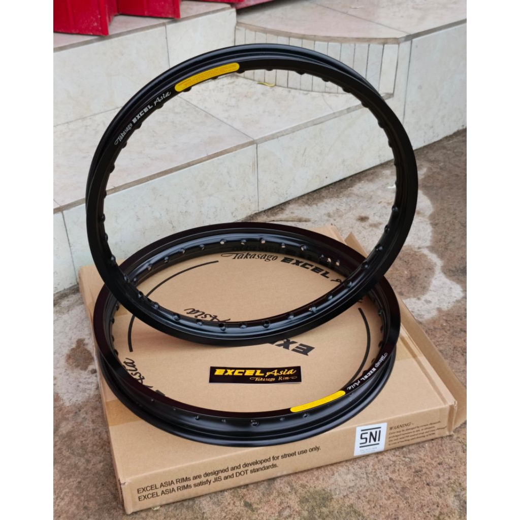 VELG TAKASAGO EXCEL ASIA RING 17 - 140/160 /185 HITAM GLOSY