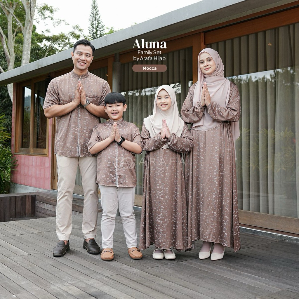 Aluna Family Set by Arafa Hijab - Family Set Lebaran | Baju Couple Lebaran