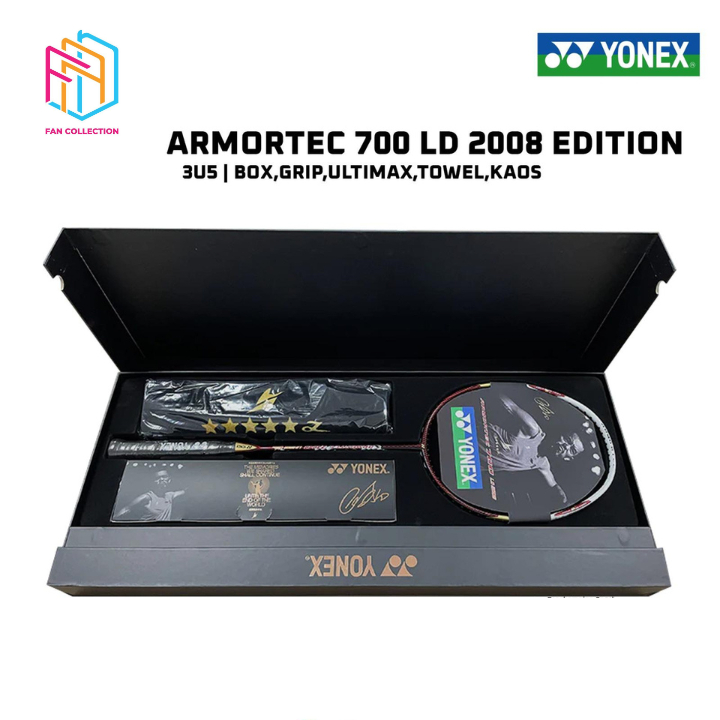 Raket Badminton Yonex Armortec 700 LD 2008 Edition 3u5 (Box, Grip, Ultimax, Towel, Kaos)