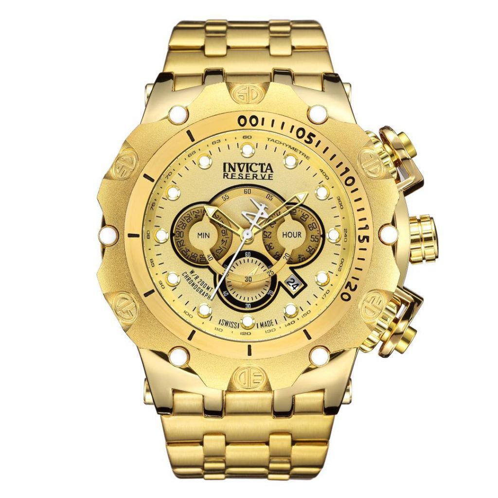 Jam Tangan Pria Invicta 8285 Original Analog Crono Tggl Aktif Rantai Stainless Steel Water Resistant
