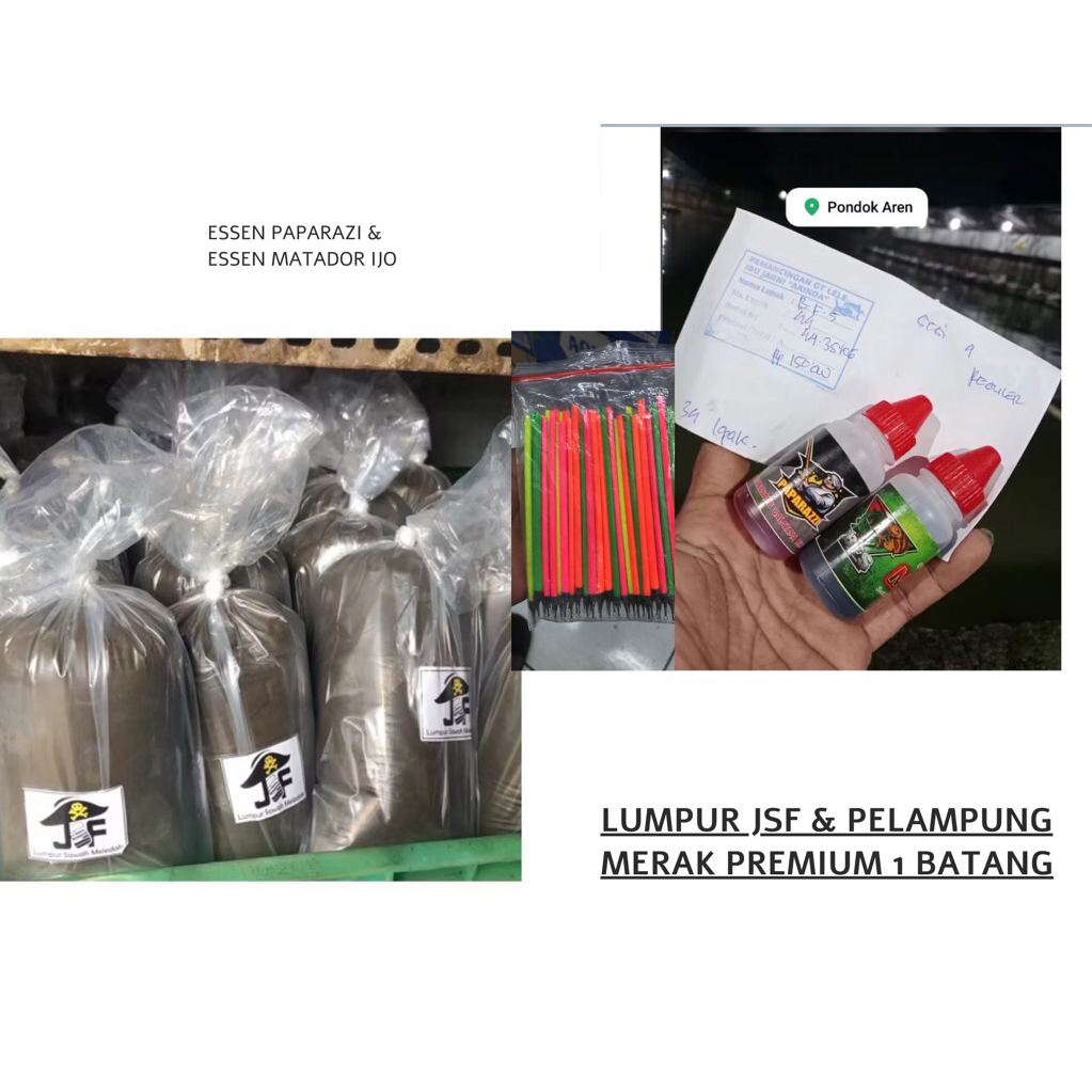Paket essen Umpan cacing lumpur | Matador ijo 30ml paparazi 30ml lumpur jsf 1 pelampung 1 batang