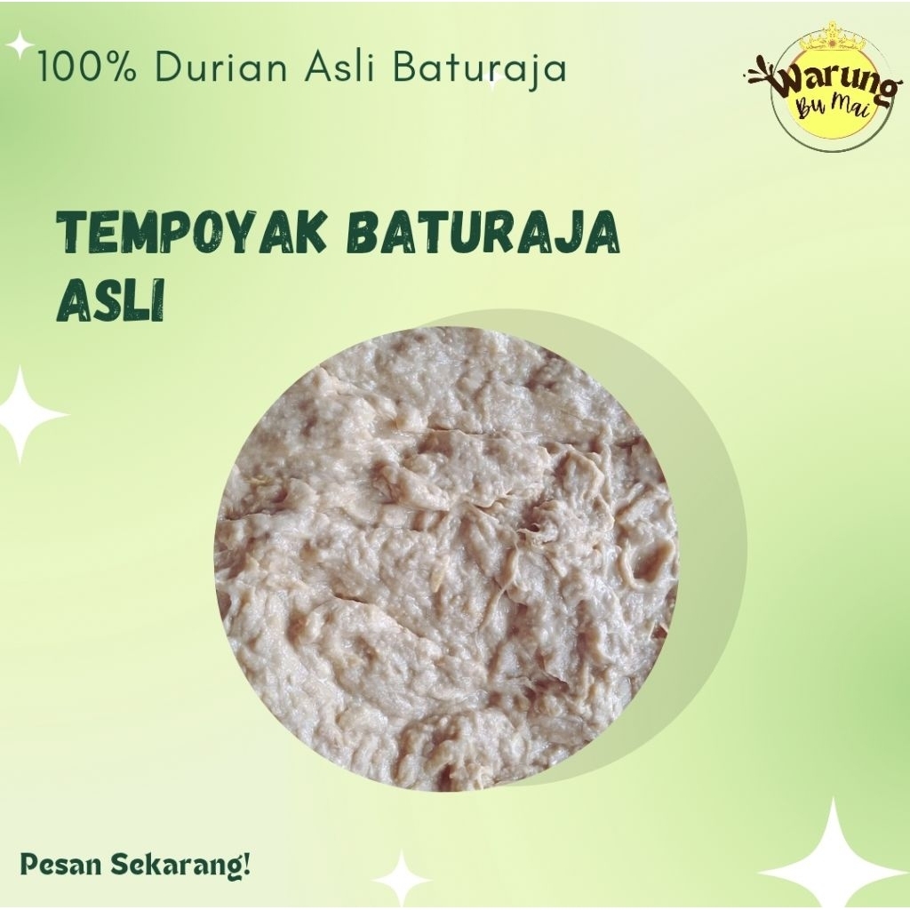 1 Kg Tempoyak Baturaja / Tempoyak untuk Seruit, Pindang, Pepes, dll 100% durian asli / Tempoyak Baru