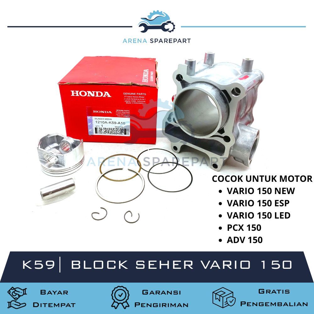 HONDA BLOCK SEHER VARIO 150 NEW K59  / VARIO 150 NEW / VARIO 150 ESP / VARIO 150 LED / PCX 150 / ADV