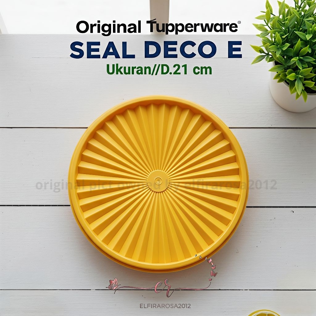 BARU Seal / Tutup Deco Maxi DECO E 21 cm Tupperware