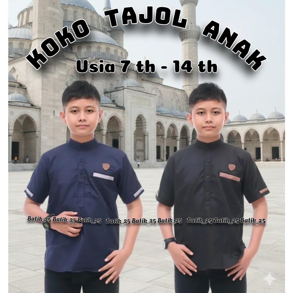 KOKO KURTA ANAK TANGGUNG // KOKO TAJOL ANAK ( TOYOBO) USIA 7 th - 14 th