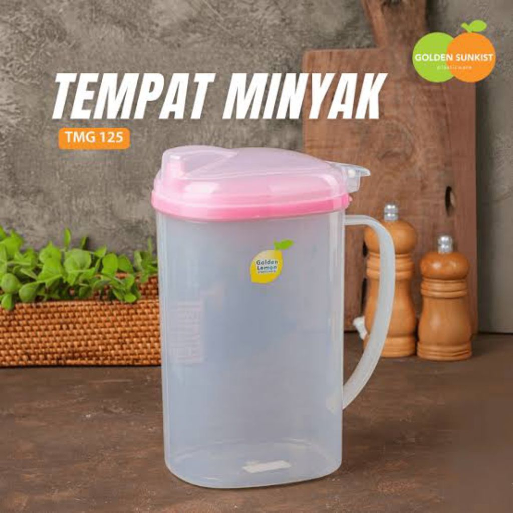 Golden Sunkist - Tempat Minyak Goreng / Wadah botol Minyak Goreng plastik 1 liter 2 liter