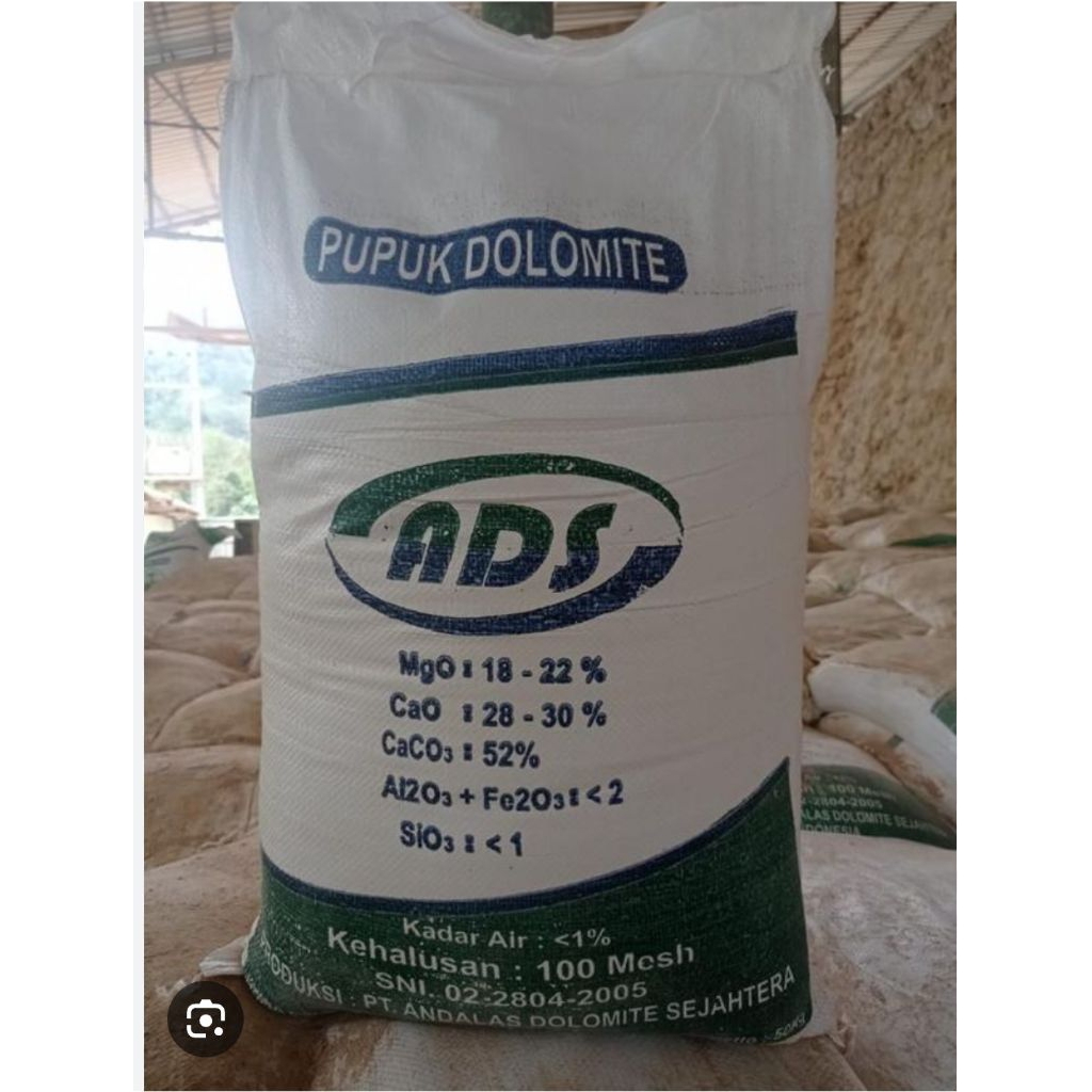 pupuk Dolomite ADS kemasan 50 kg
