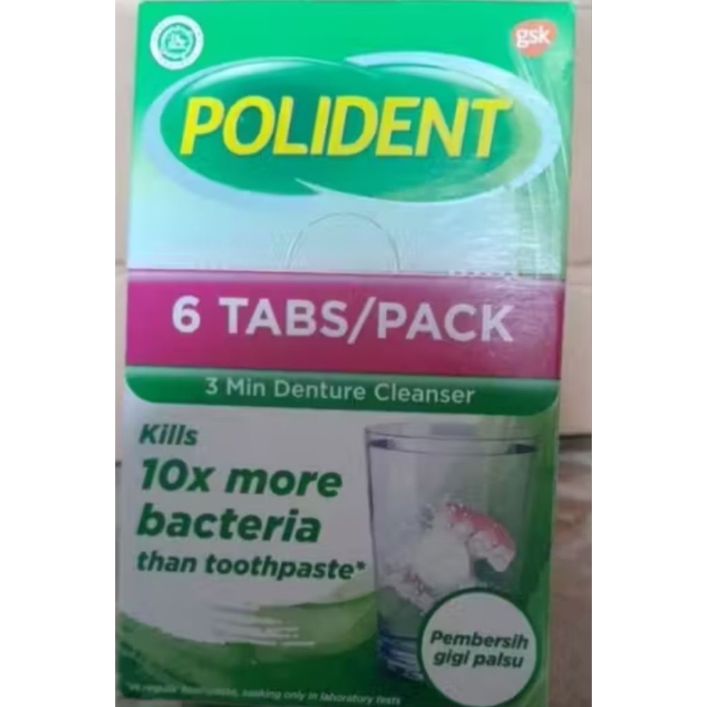 Polident Pembersih Gigi Palsu/ Polident