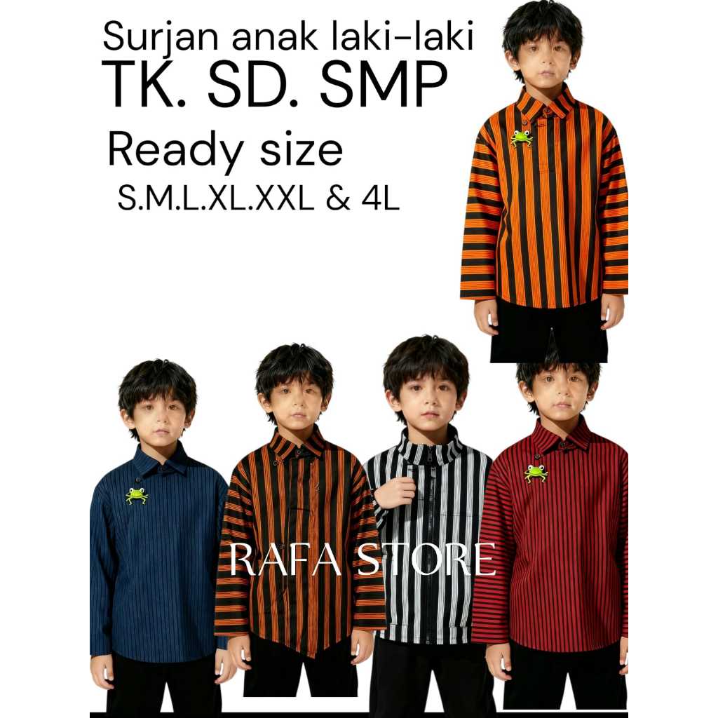 baju lurik cowok & cewek anak TK SD SMP termurah