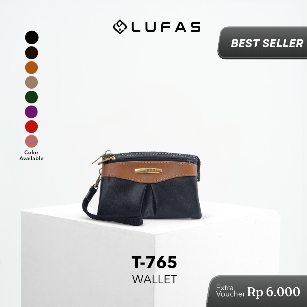 [T-765 Wallet] LUFAS Dompet Wanita Kecil / Mini Wallet Simple Desain Timeless