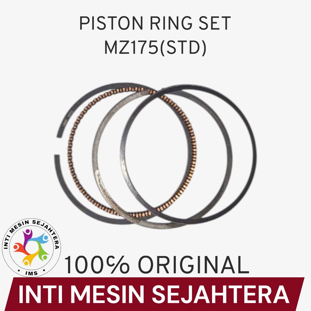 Piston Ring Set / Ring Seher MZ175 Size STD (Standard)