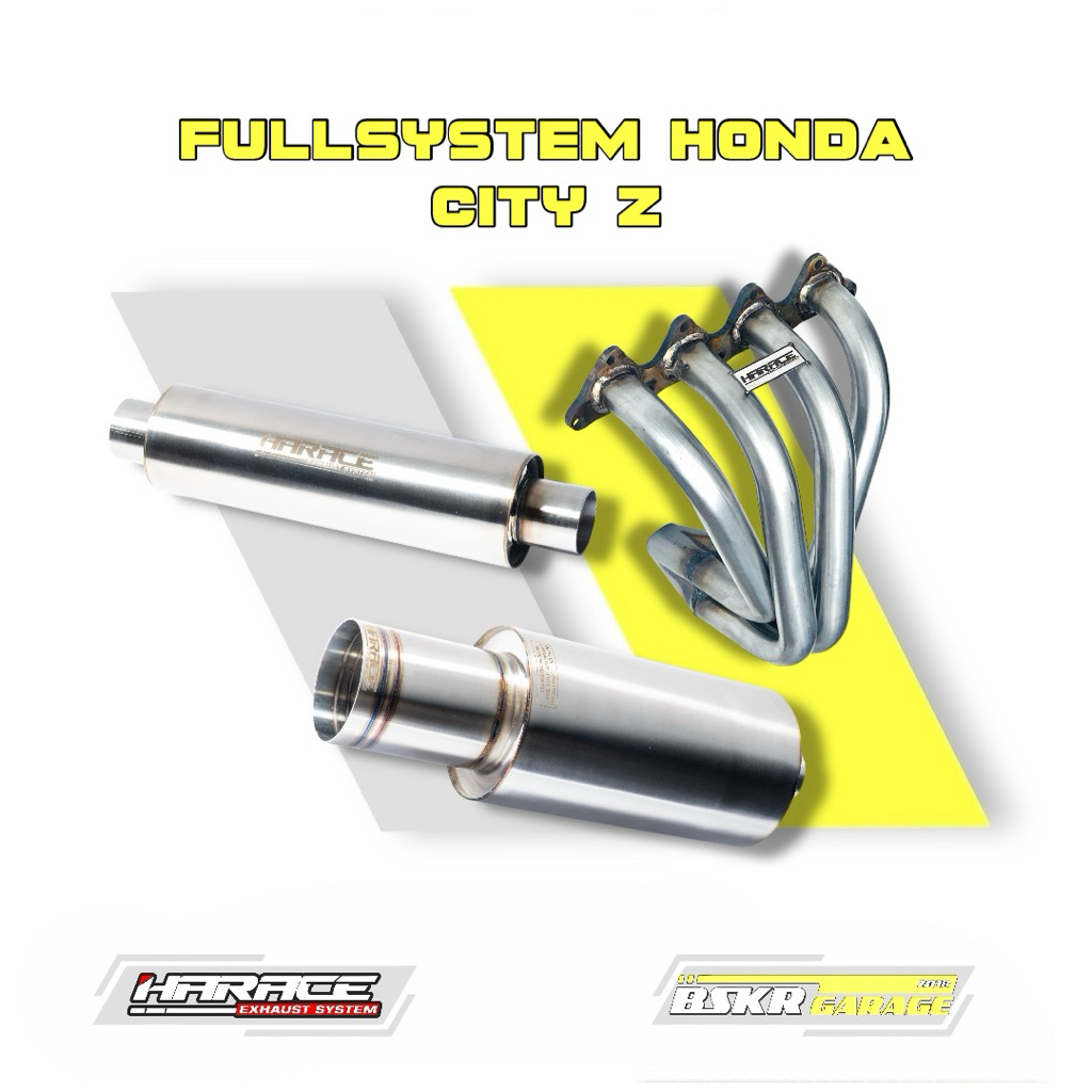 Knalpot Fullsystem Honda City Z Harace Exhaust