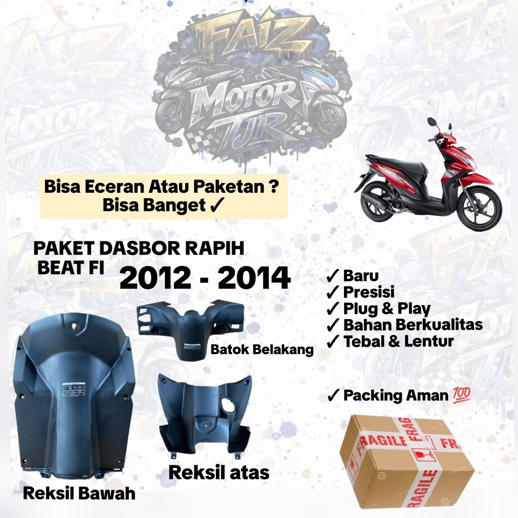 Eceran - Paketan Body Kasar Bagian Depan Reksil Bawah Reksil atas batok belakang beat fi termurah 20