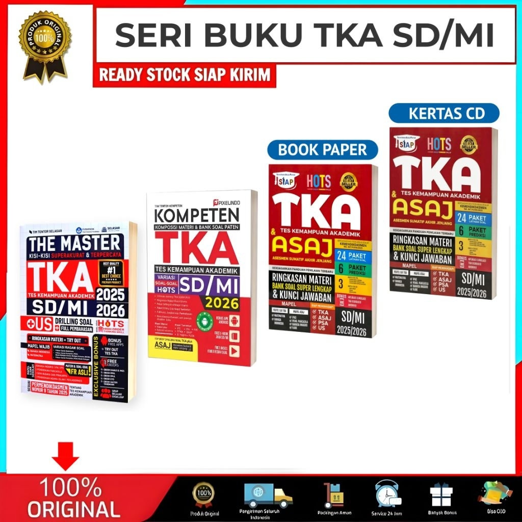 BUKU TKA SD/MI 2025/2026 | THE MASTER TKA TES KEMAMPUAN AKADEMIK SD/MI 2025/2026