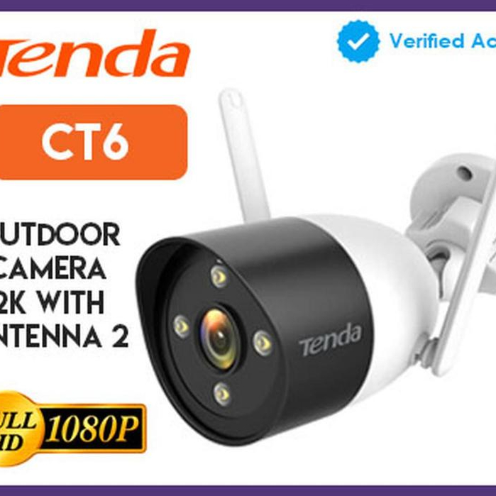 Tenda ct6 wireless outdoor cctv Camera 2K 1080P Original WiFi 2 Antena