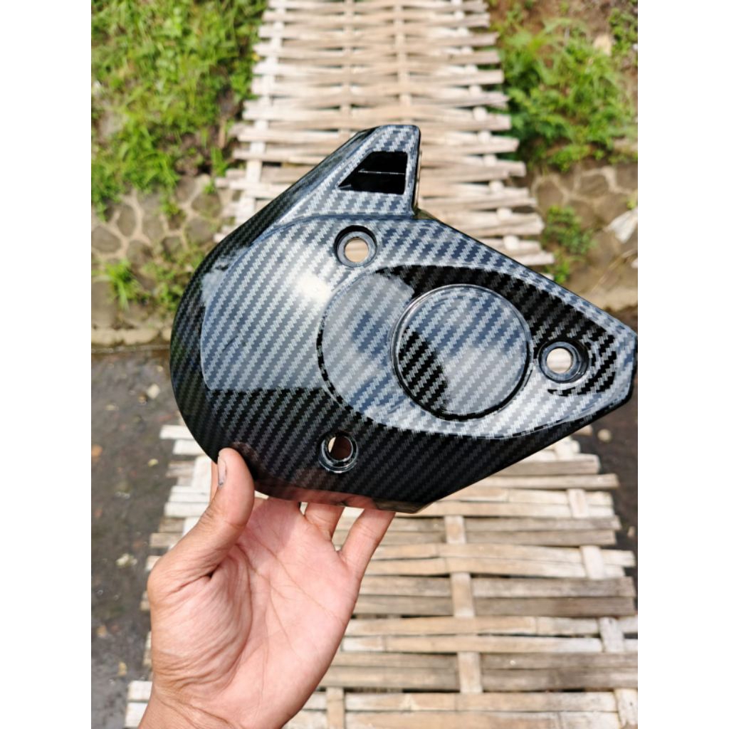 COVER CEONGAN CVT BEAT DELUXE SCOOPY HONDA GENIO ORIGINAL KARBON