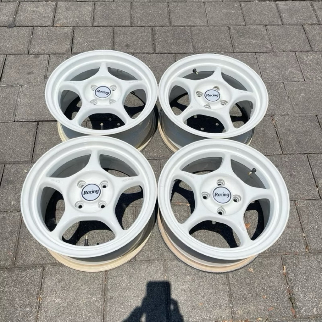 Velg Original ENKEI RP01 (Tulang) Ring 15. Made in Japan. Lebar 7. Et 45. Pcd 4x100. For Brio, Yaris