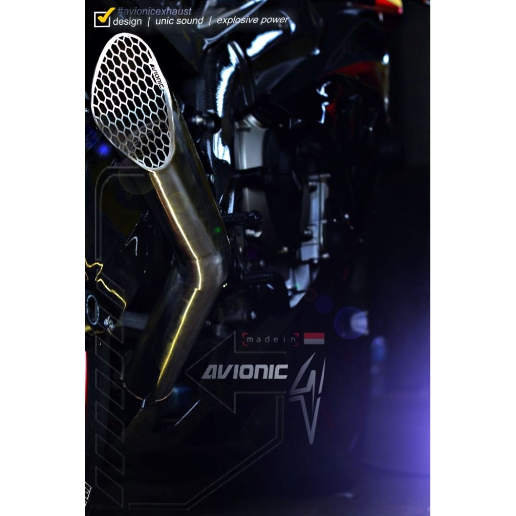 silincer Avionic V4 / V5 for 250cc 600cc 1000cc. Original Avionic EXHAUST