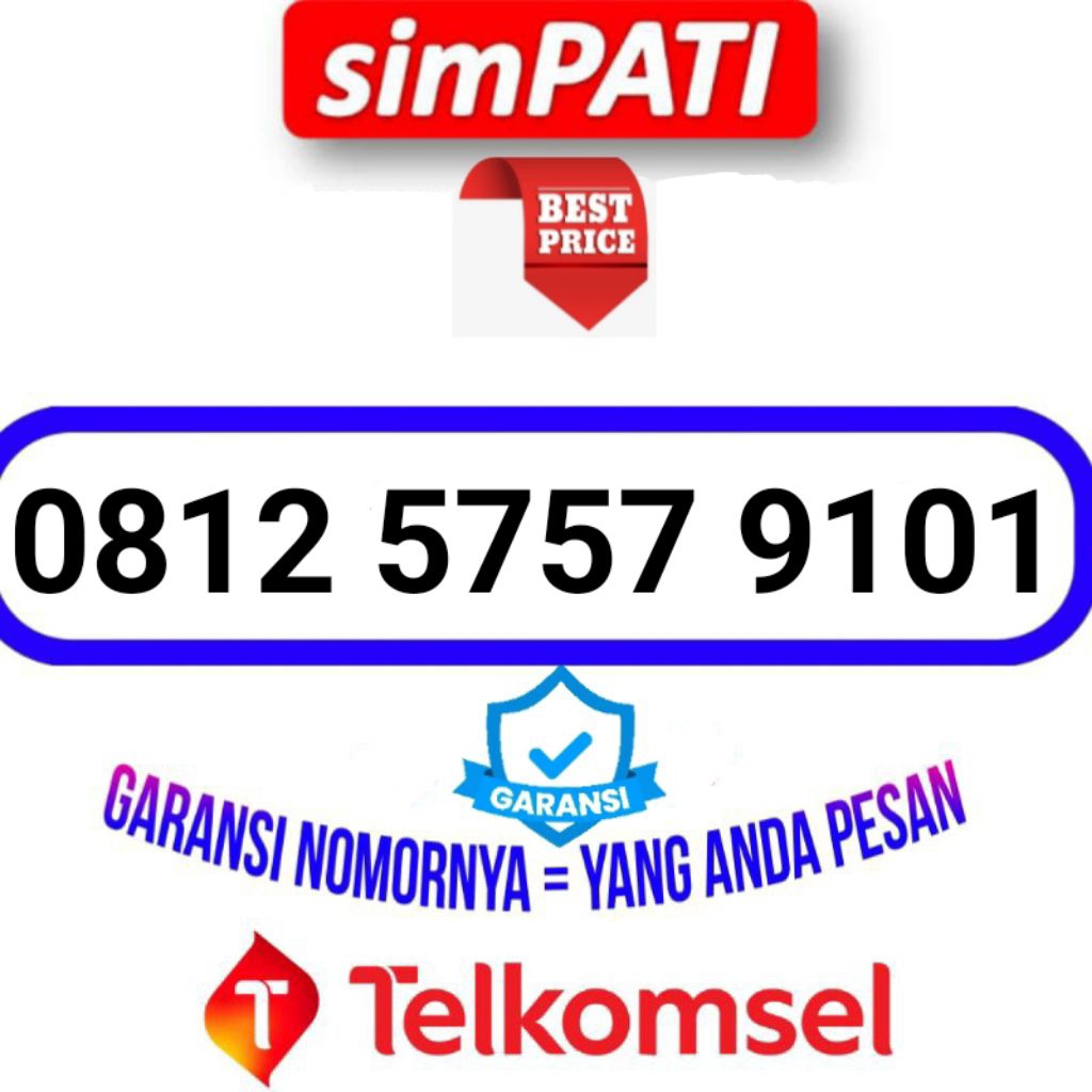 SIMPATI 0812 ABAB 5757 MAJU MAJU 9101